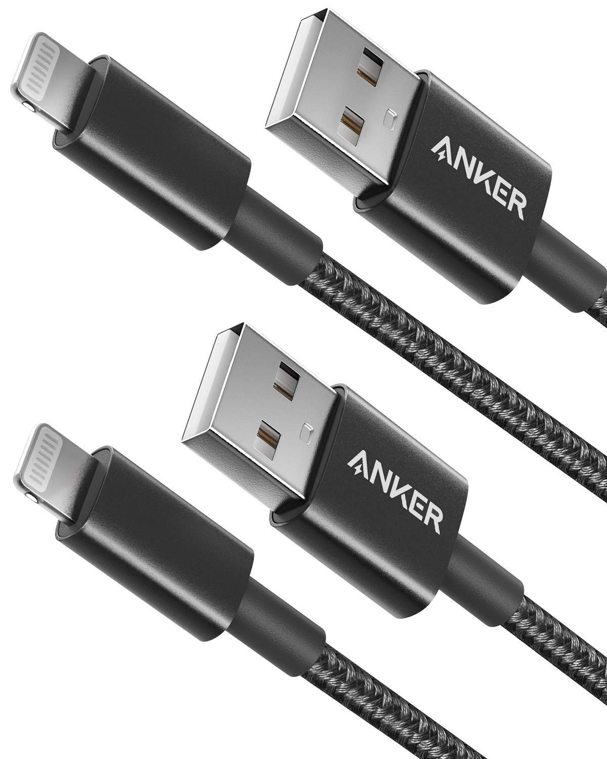 Anker iPhone Charger Cable, Premium [2-Pack] 3.3ft Lightning Cable, Special Nylo...