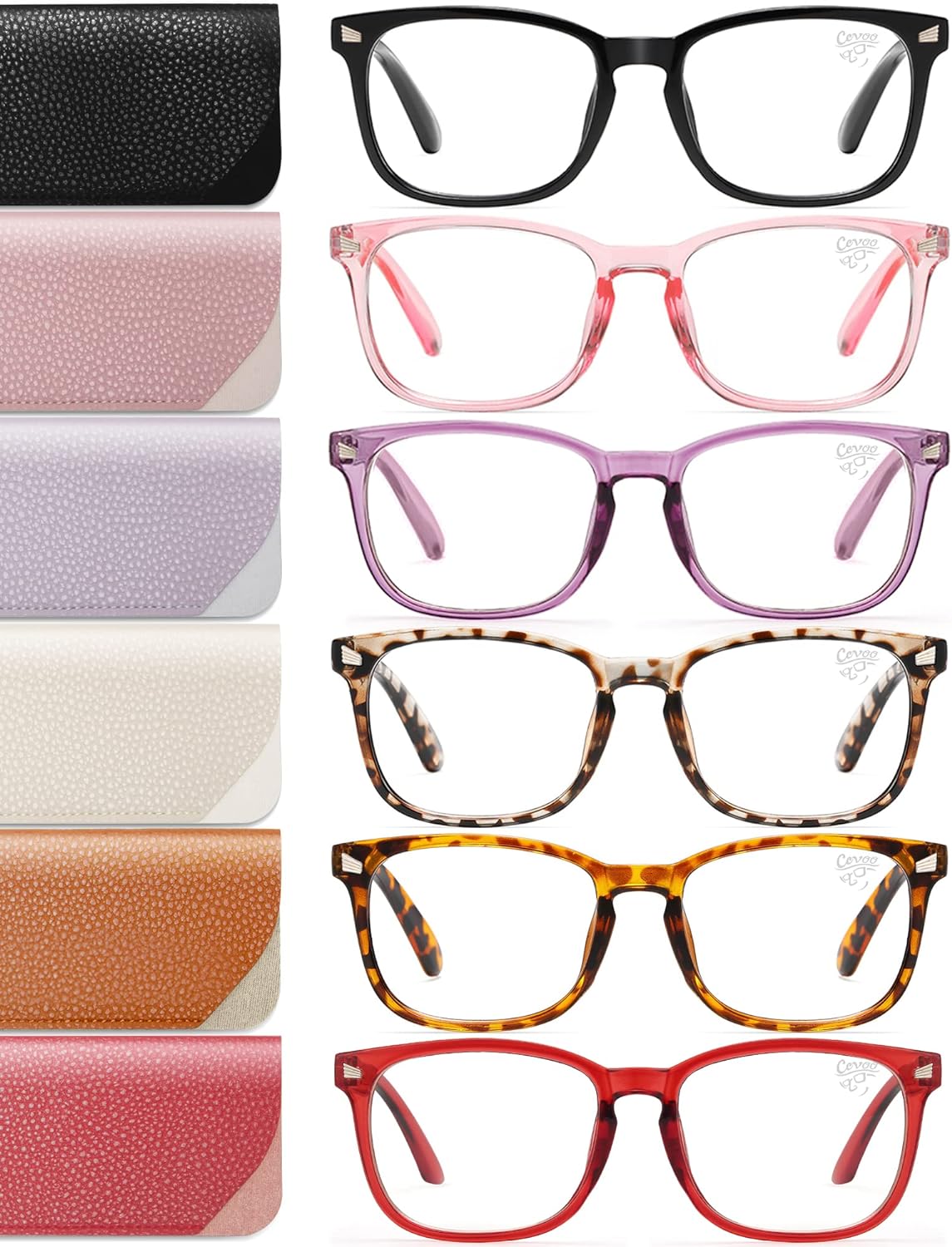CCVOO Blue Light Blocking Reading Glasses, Special Anti Headache/Glare/Eye Strai...
