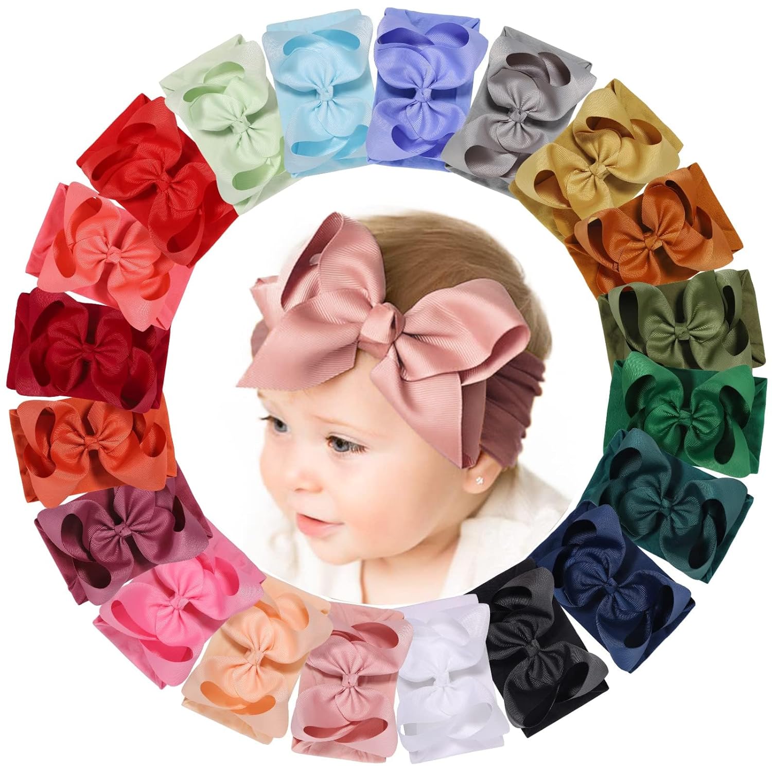 doboi Baby Girl Headbands Set, Special Hair Bows and Nylon Headbands, Innovative...