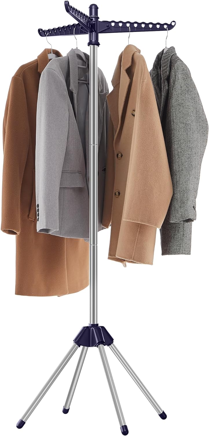 SONGMICS Clothes Drying Rack, 59-Inch High Folding...