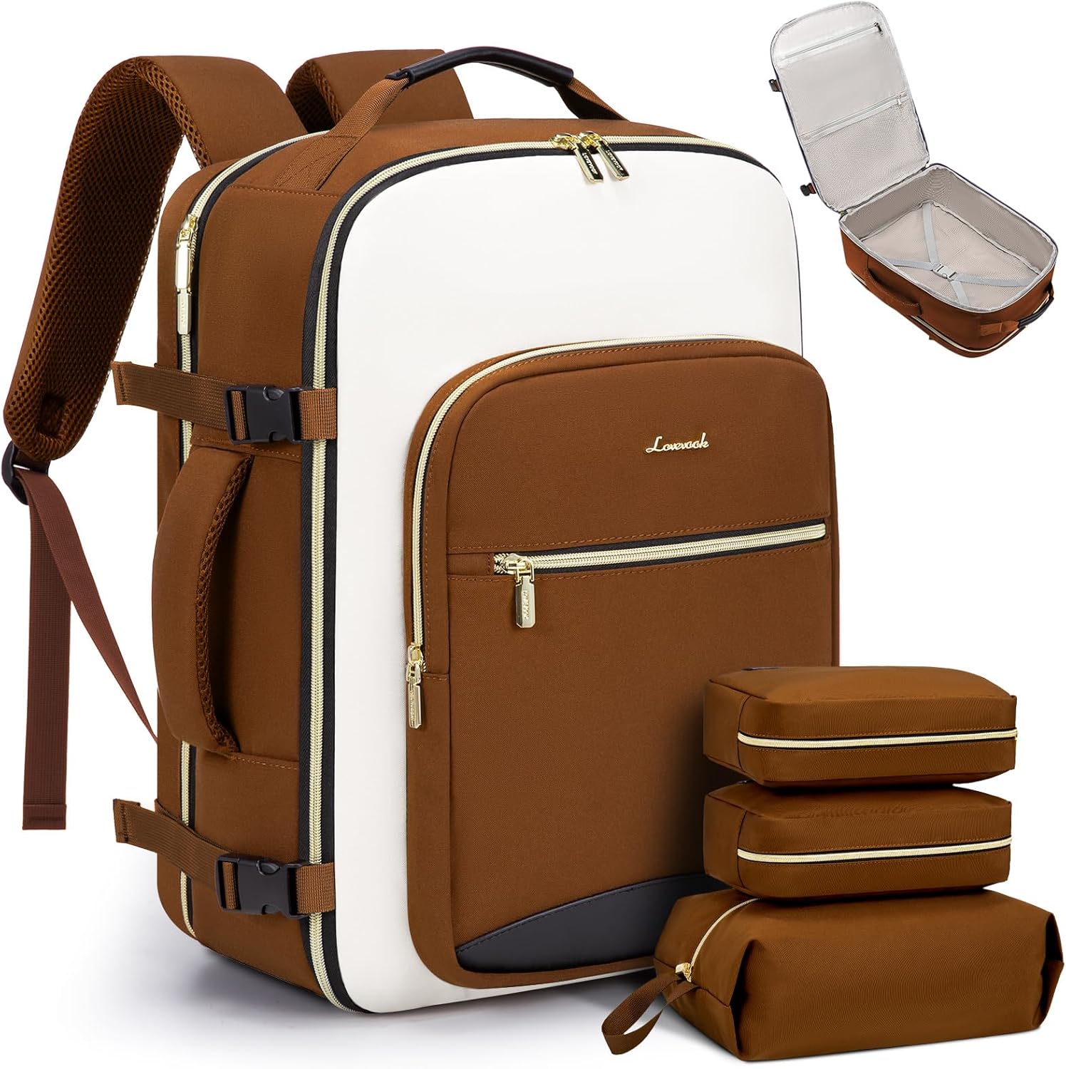 LOVEVOOK 40L Travel Backpack for Women & Men, Large Carry on Backpack for Airpla...