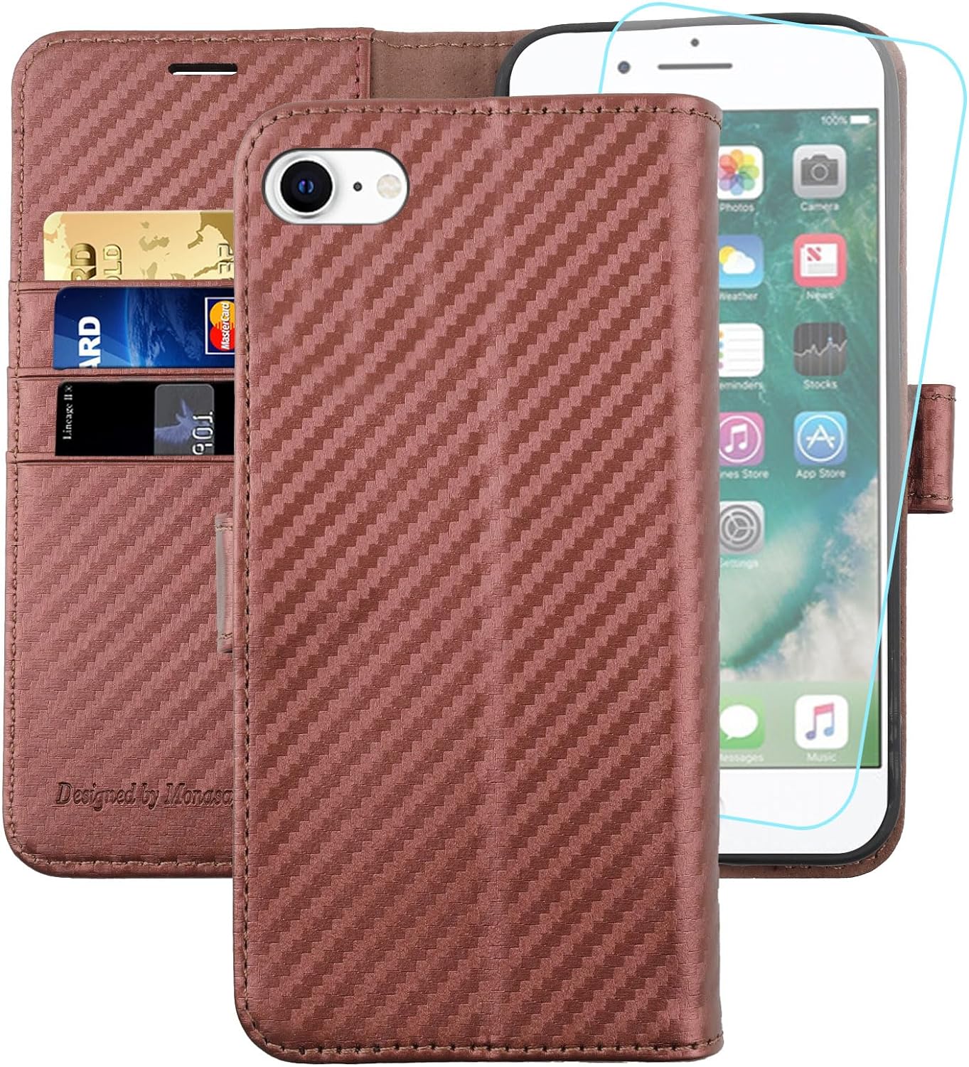 MONASAY iPhone SE 2022/2020 5G Case, Special iPhone 8 Wallet Case, Innovative iP...