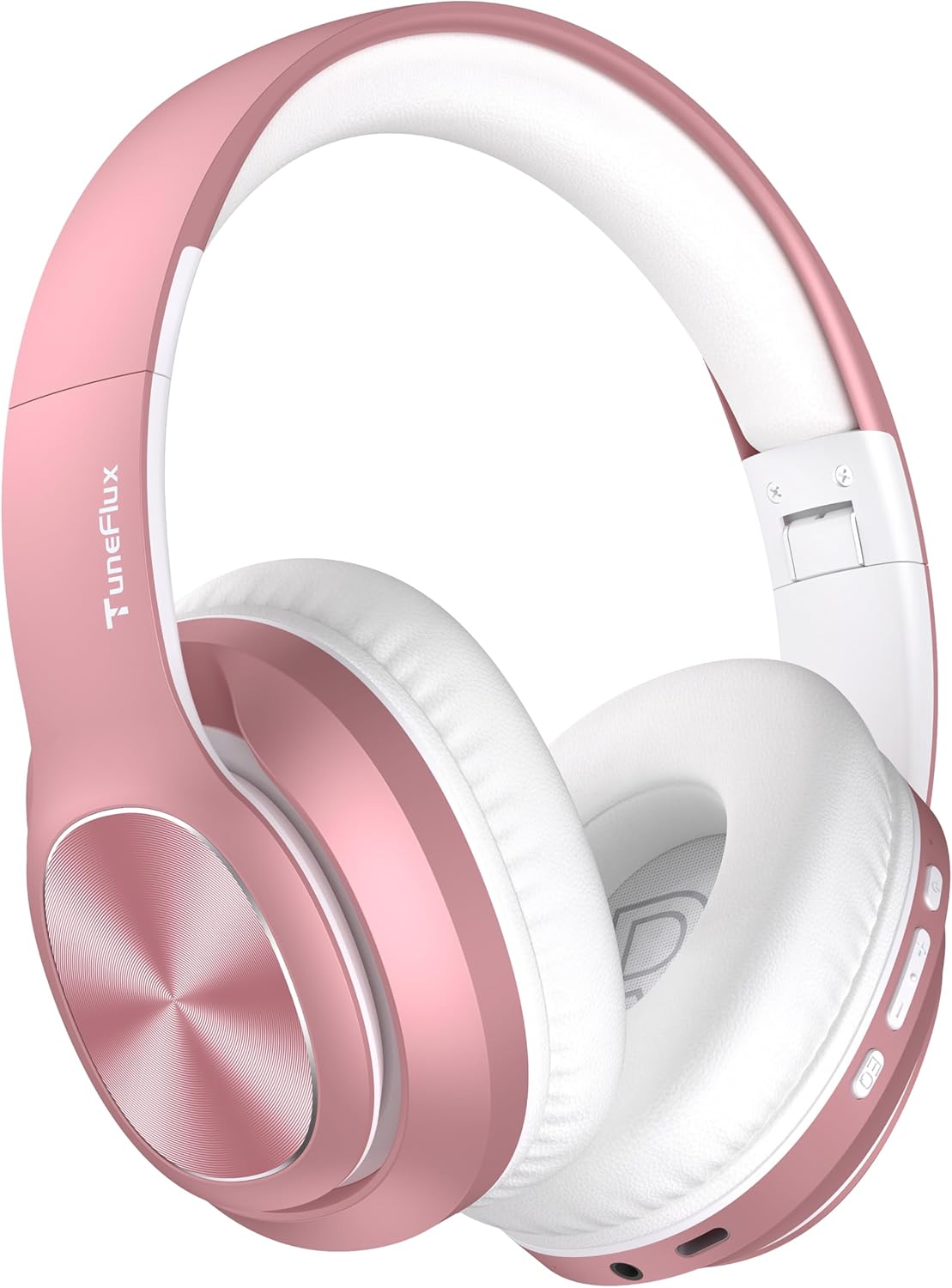 TuneFlux Wireless Bluetooth Headphones Over Ear, 80H Playtime, 3EQ Sound Modes,...