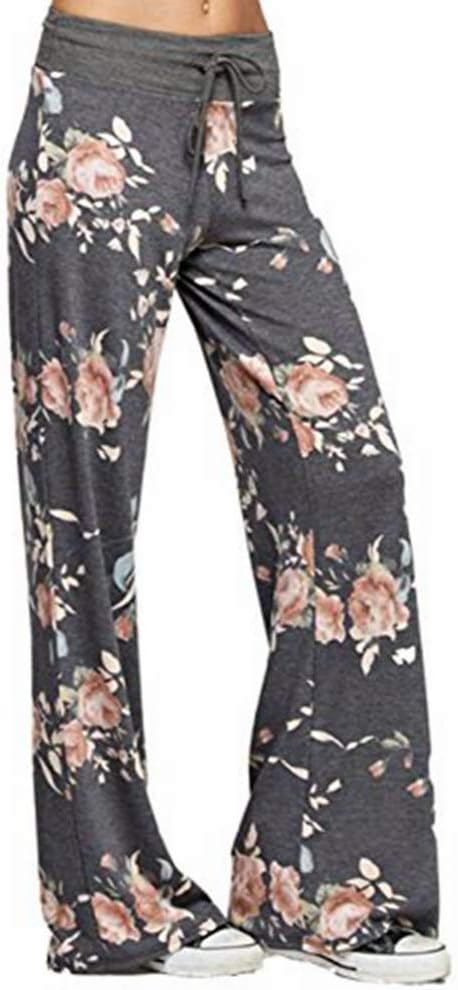 Famulily Women's Casual Lounge Pants, Special Floral Wide Leg Pajama for Comfort...