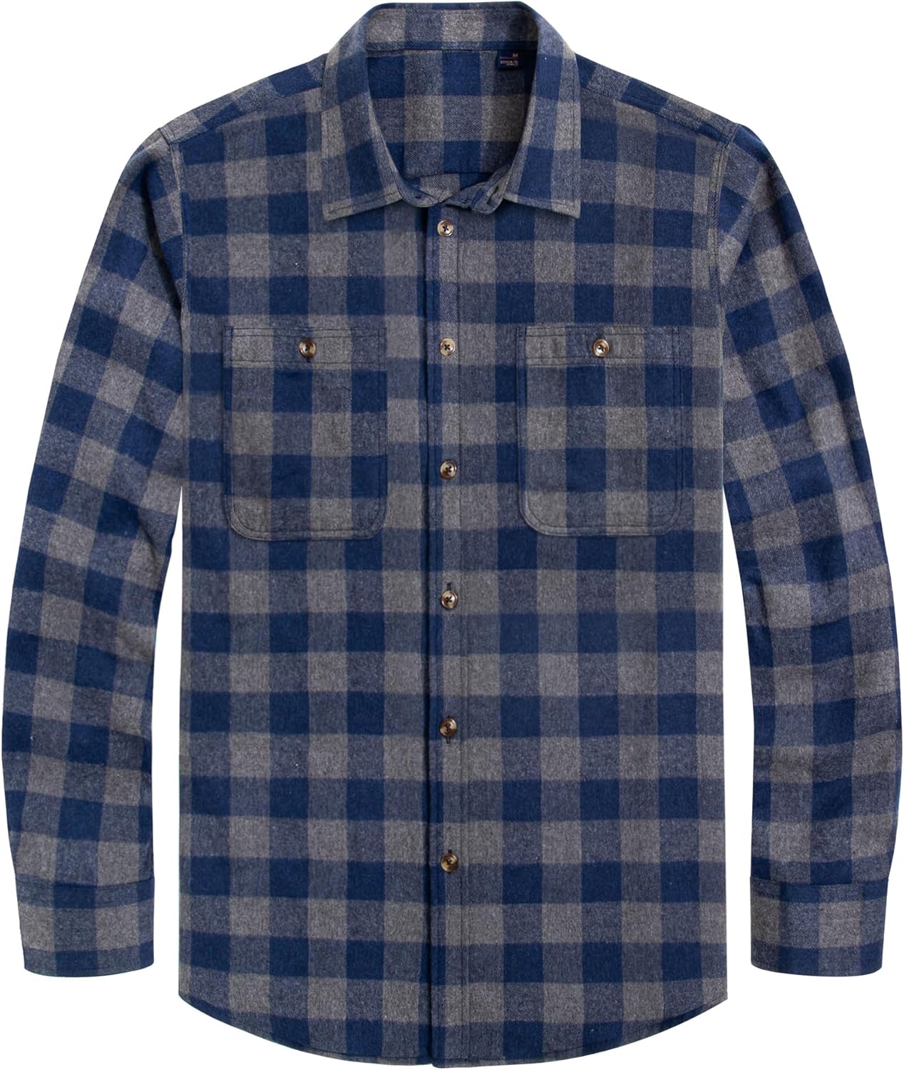 J.VER Men's Flannel Shirt, Special Long Sleeve Checked Shirt, Innovative Lumberj...