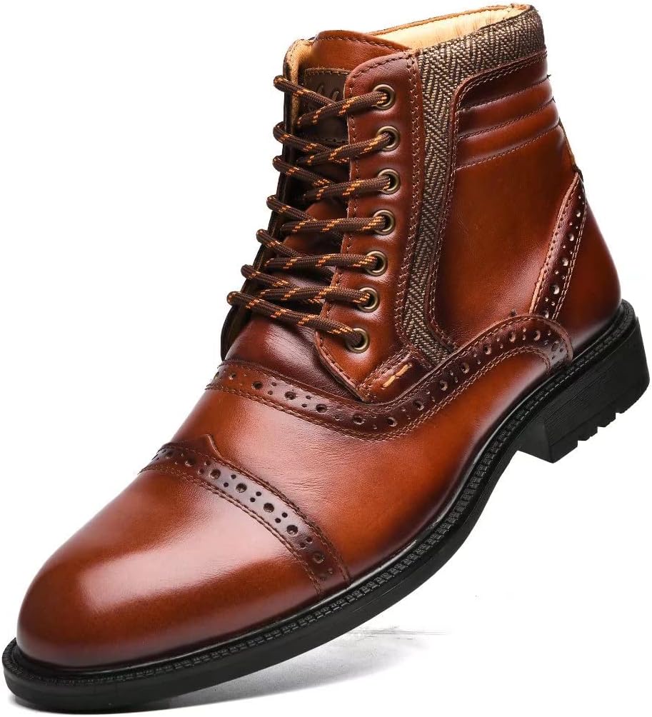 Arkbird Mens Chelsea Boots, Stylish and Comfort Leather Chukka Ankle Boots with...