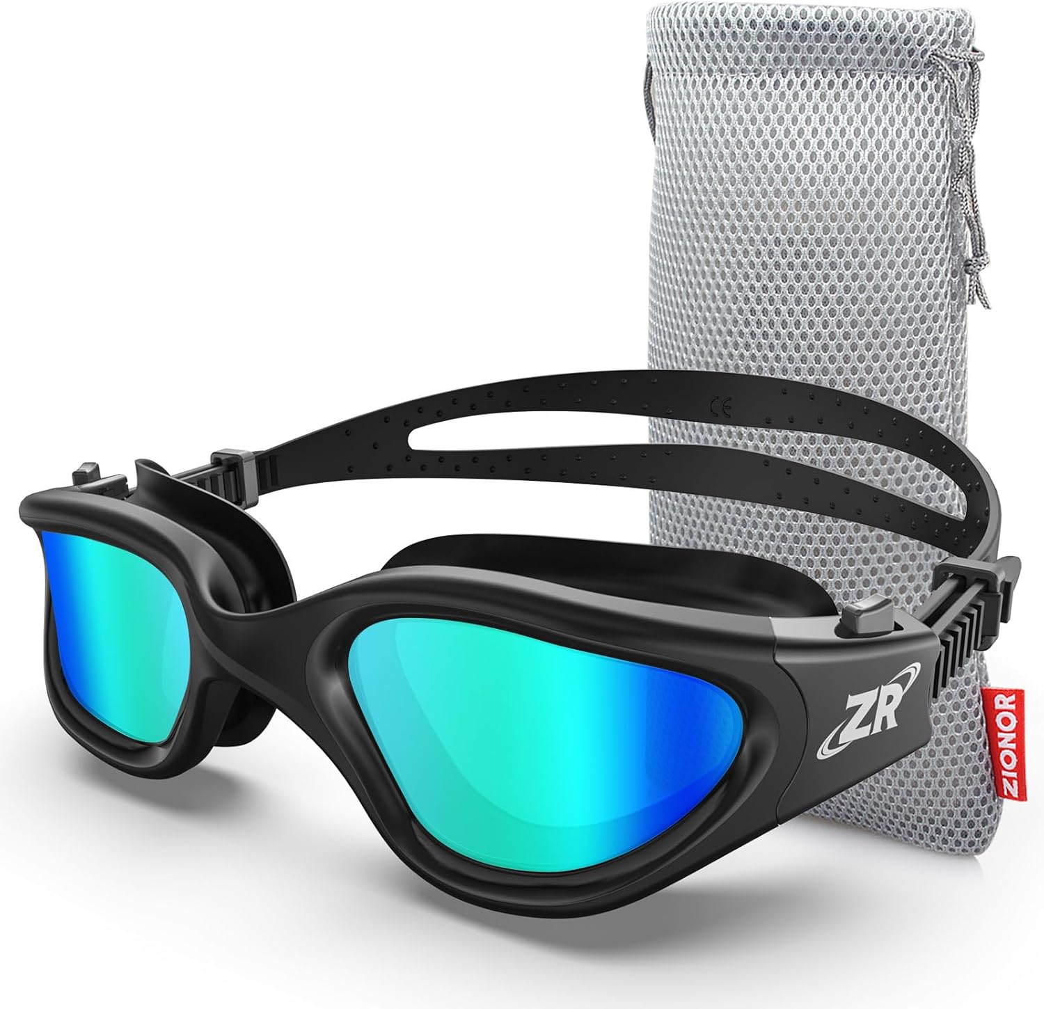 ZIONOR Swim Goggles, Upgraded Swimming Goggles with Polarized and Anti-Fog Featu...