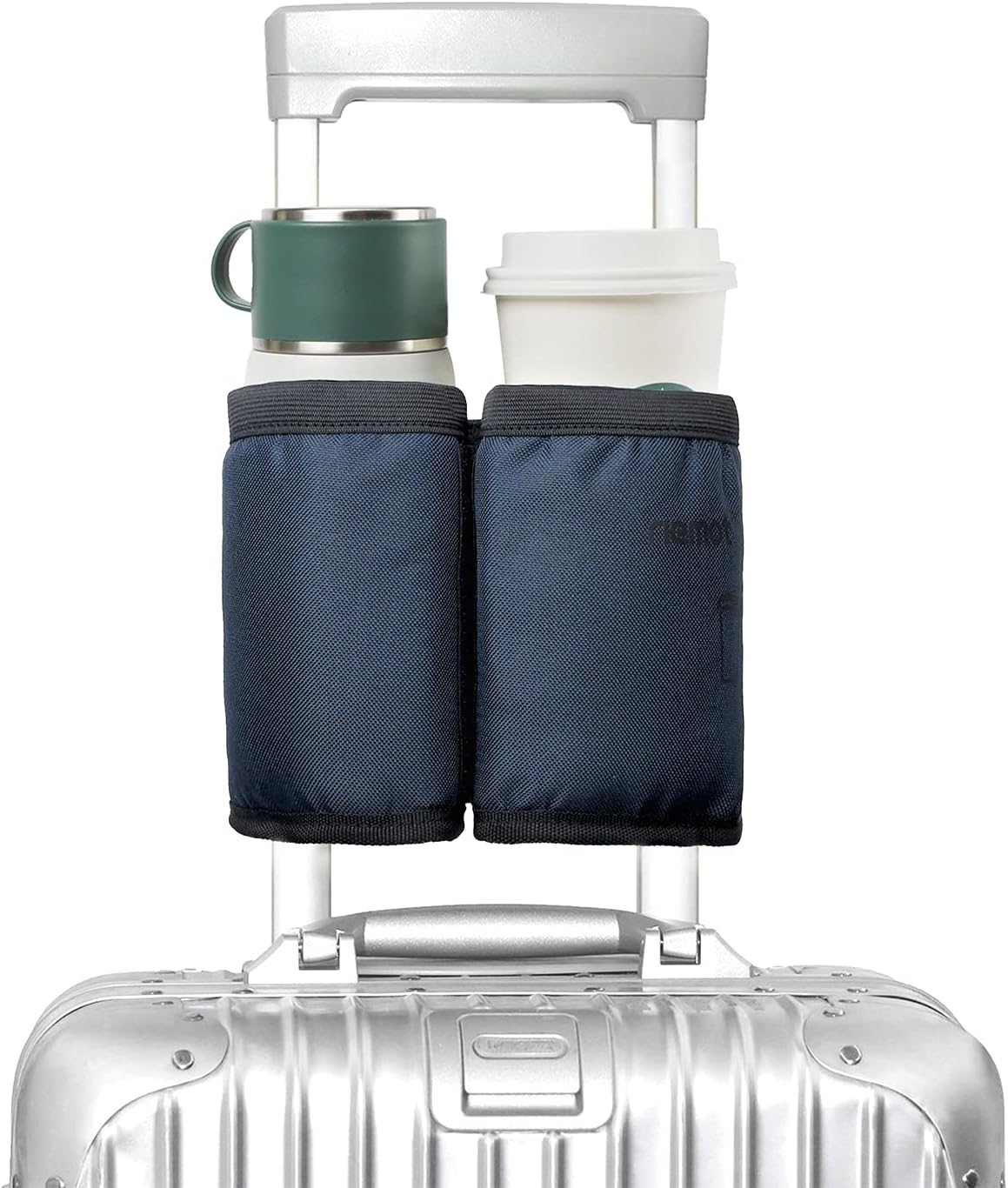 riemot Luggage Travel Cup Holder Free Hand Drink Carrier - Hold Two Coffee Mugs...