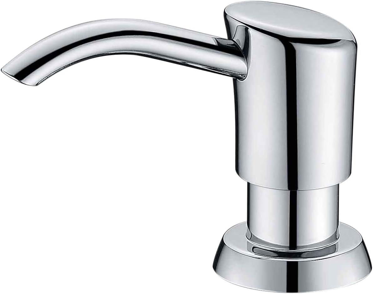 GAGALIFE Built in Sink Soap Dispenser or Lotion Dispenser for Kitchen Sink, Chro...