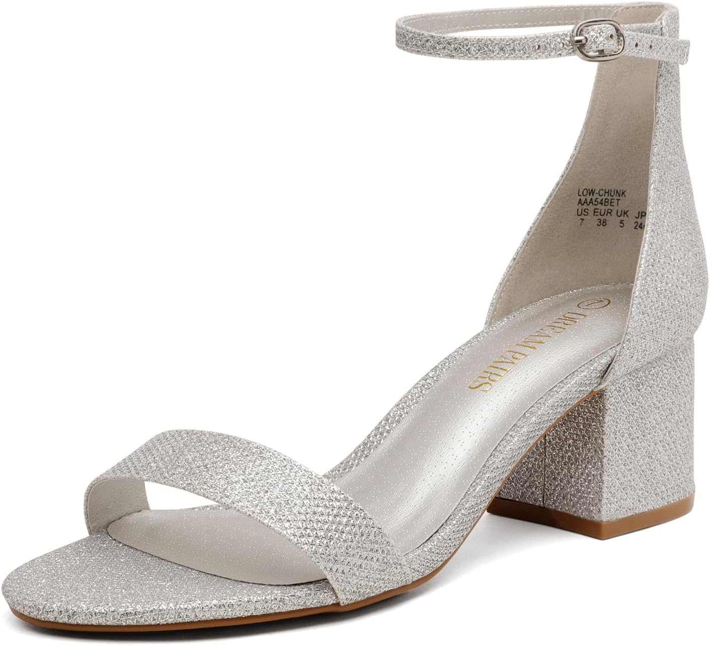 DREAM PAIRS Womens Low-Chunk Heels, Special Low Heel Pump Sandals, Innovative Si...