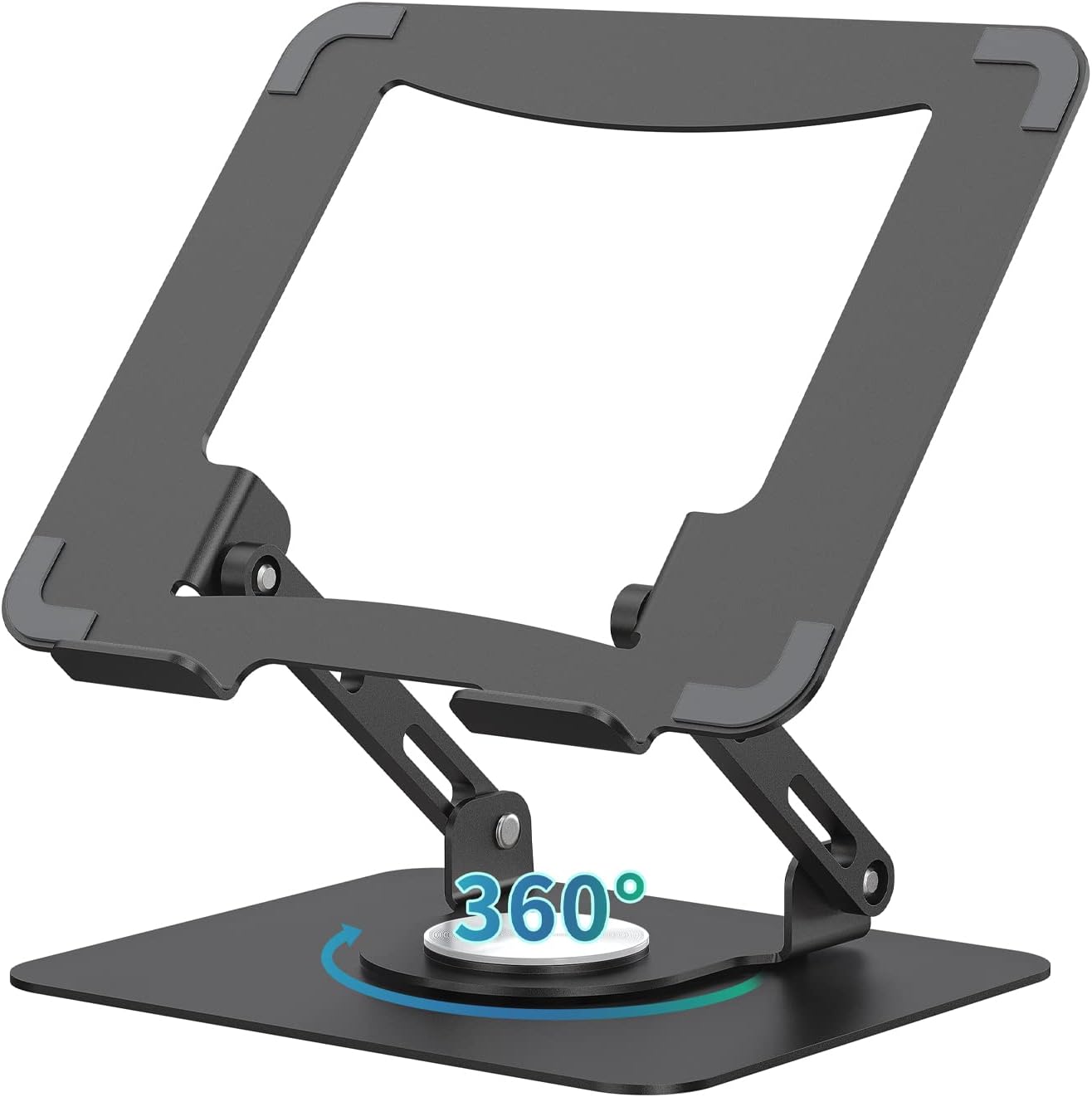 SOUNDANCE Laptop Stand with 360° Rotating Base, Ergonomic Computer Riser for Des...