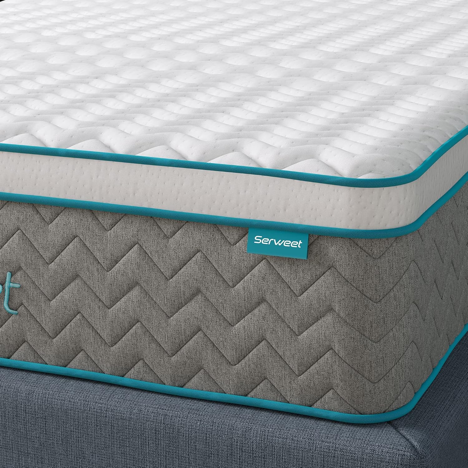 Serweet 4FT6 Memory Foam Hybrid 27cm Double Mattress - Heavier Coils for Durable...