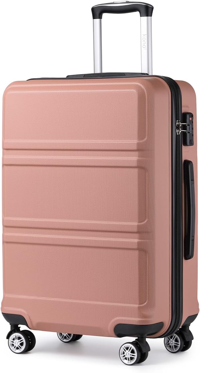Kono 24 Inch Luggage Suitcase Lightweight with Spinner Wheels TSA Lock Hardside...