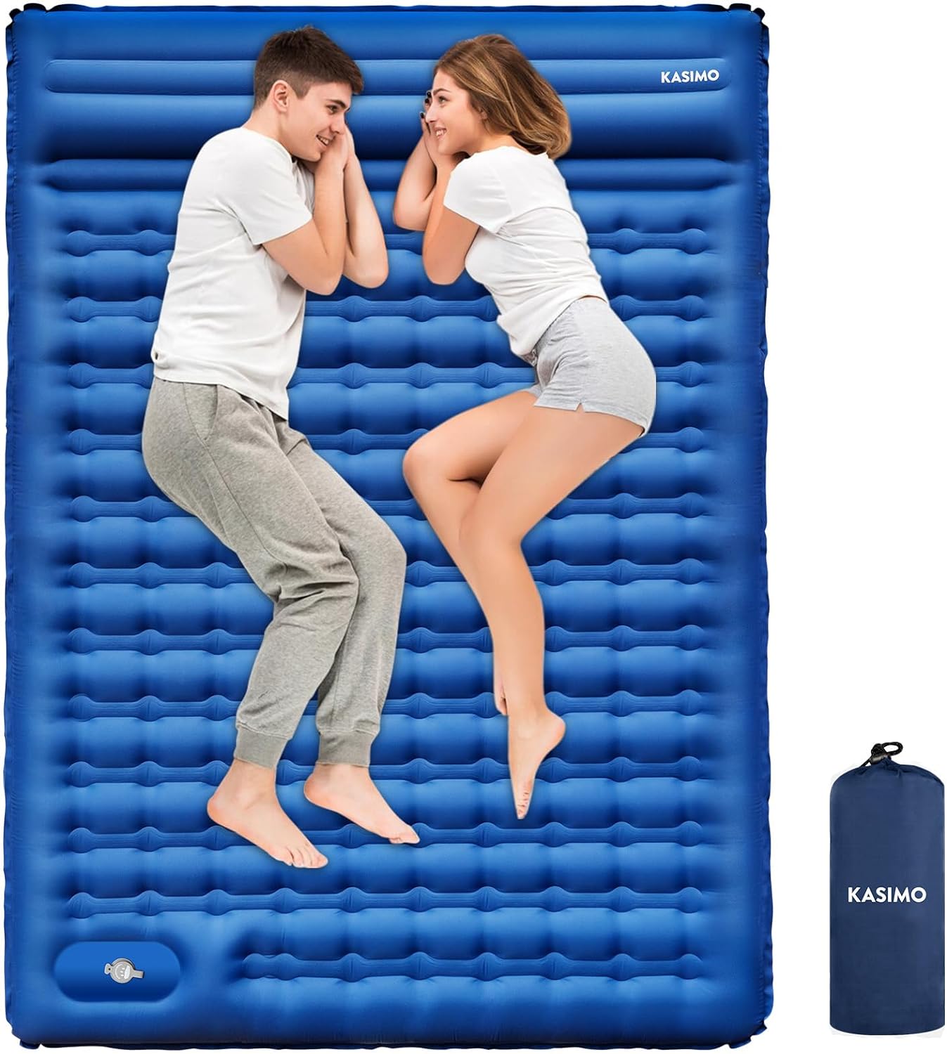 KASIMO Sleeping Mat - Ultralight & Thick Inflatable Camping Sleeping Pad Air Mat...