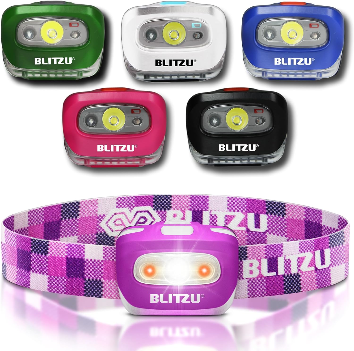 BLITZU Led Headlamps, Special Headlights for Camper, Innovative Headband Flashli...