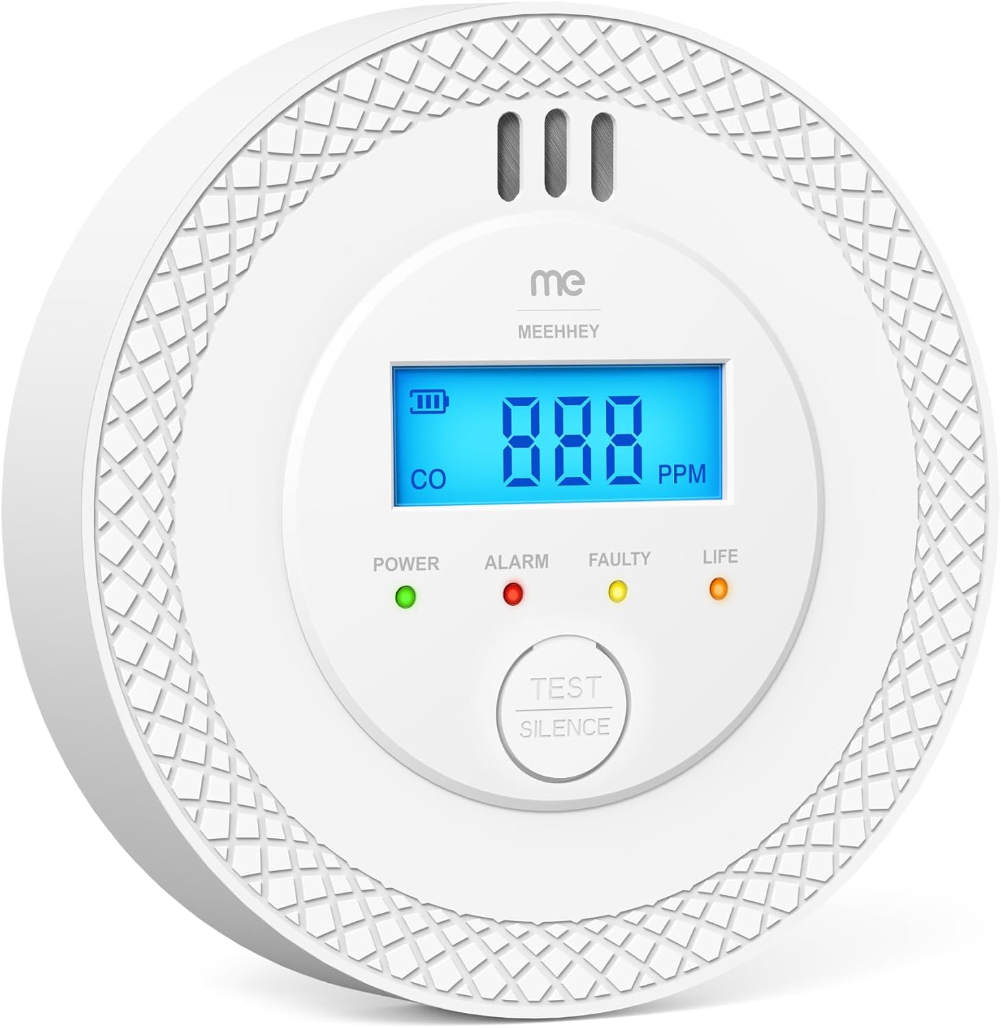 MEEHHEY Carbon Monoxide Detector, Carbon Monoxide Alarm, CO Alarm with Digital D...