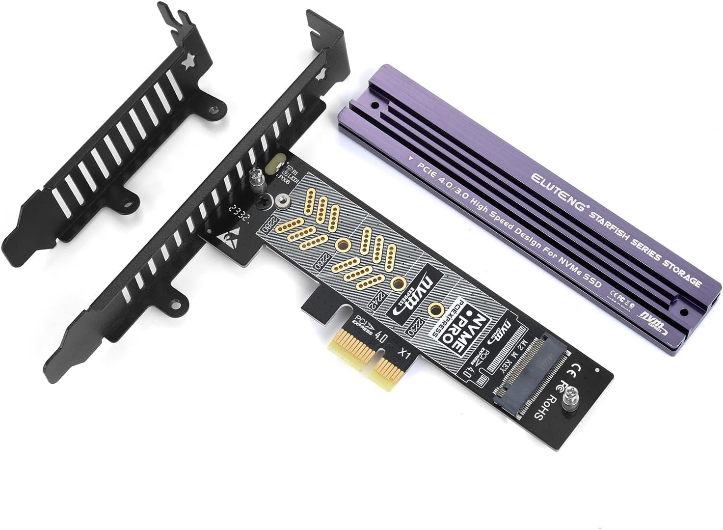 ELUTENG PCIe NVMe Adapter M.2 PCI-e to NVME SSD Expansion Card Supports PCI-Expr...