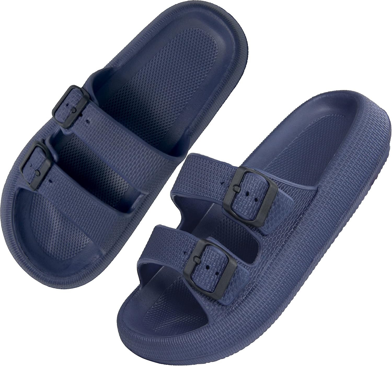 BenSorts Pillow Sandals for Women Men Thick Sole Adjustable Buckles EVA 15-16 Wo...