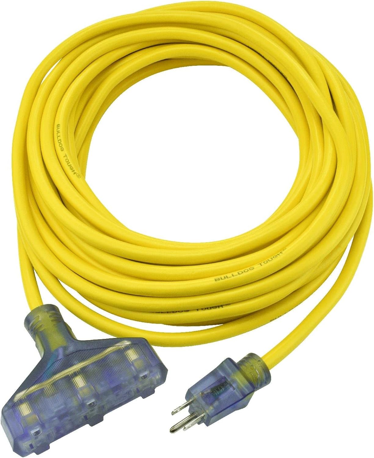 Clear Power 50 ft 3 Outlet, Special Heavy Duty Outdoor Extension Cord 12/3 SJTOW...