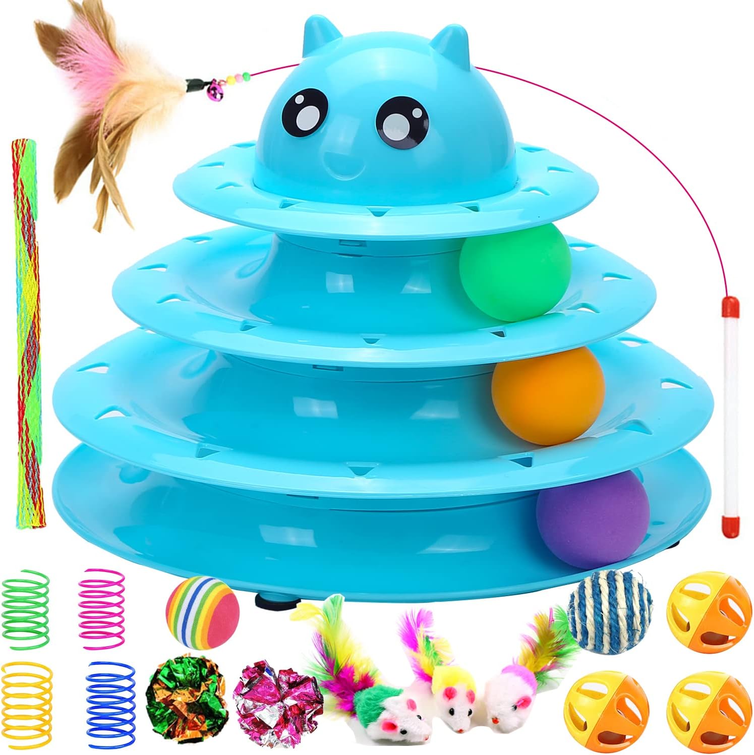 Pack Cat Toys, Special Interactive Kitten Toy Set, Innovative Indoor Cat Toy Fun...
