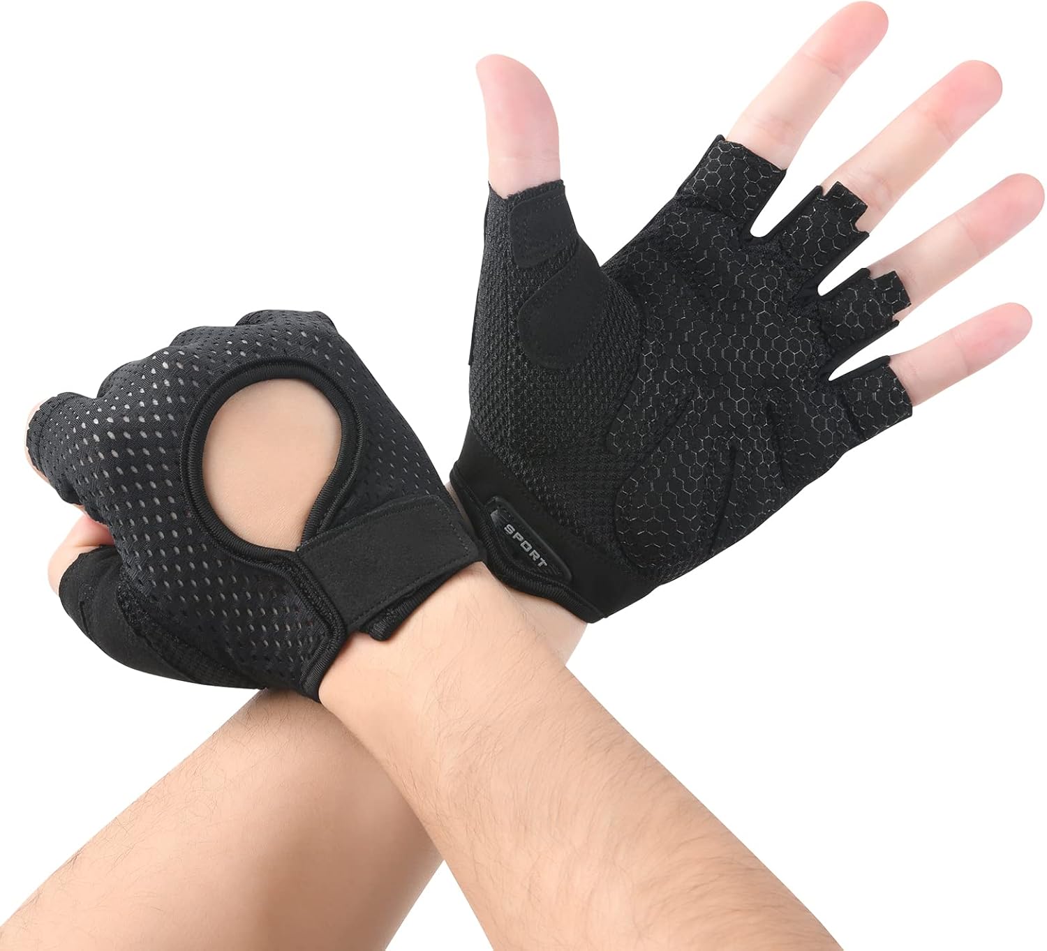 flintronic Gym Gloves, Special Training Gloves with Breathable Microfiber Fabric...