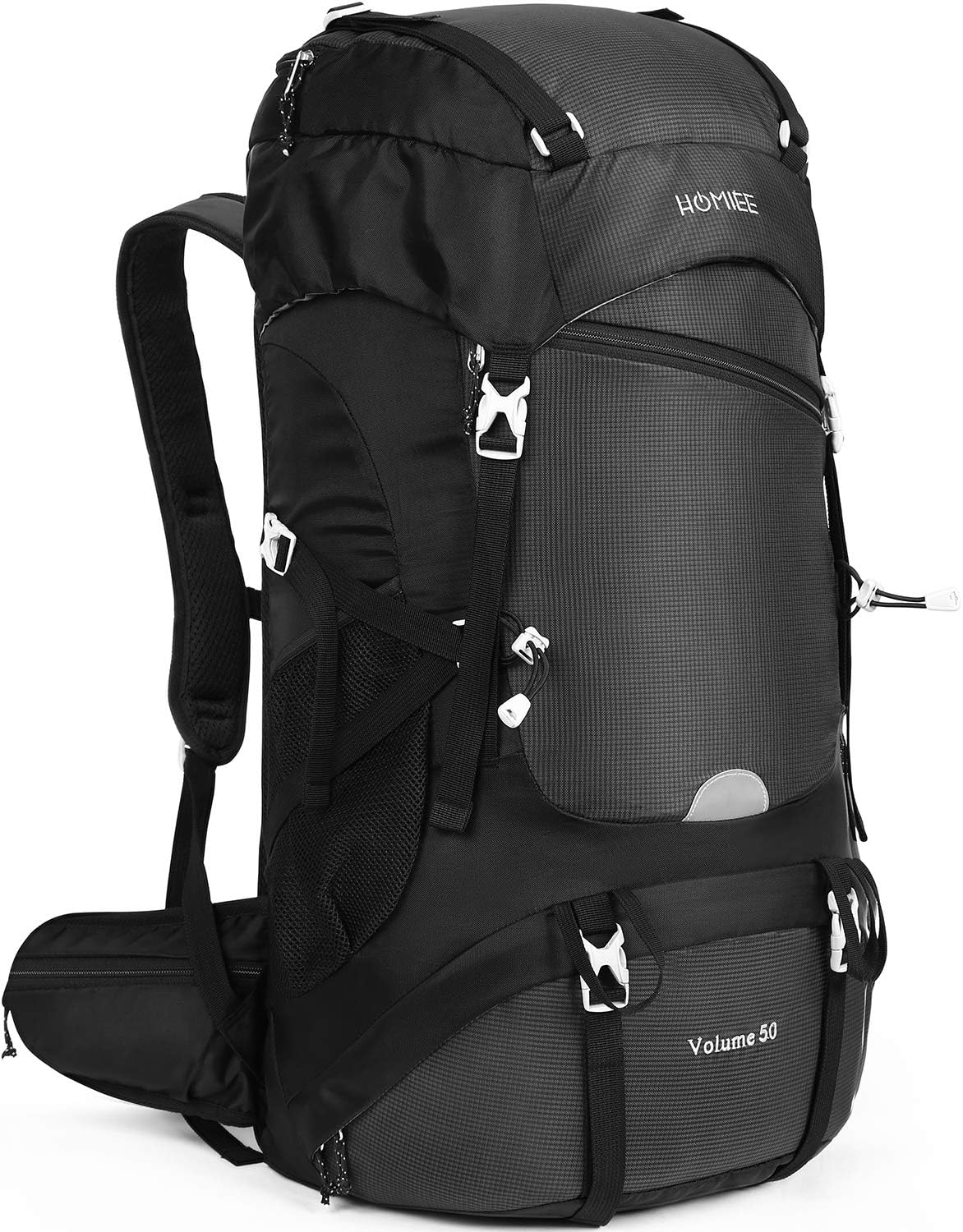 HOMIEE 50L Hiking Backpack, Special Travel Bag for Waterproof Camping, Innovativ...