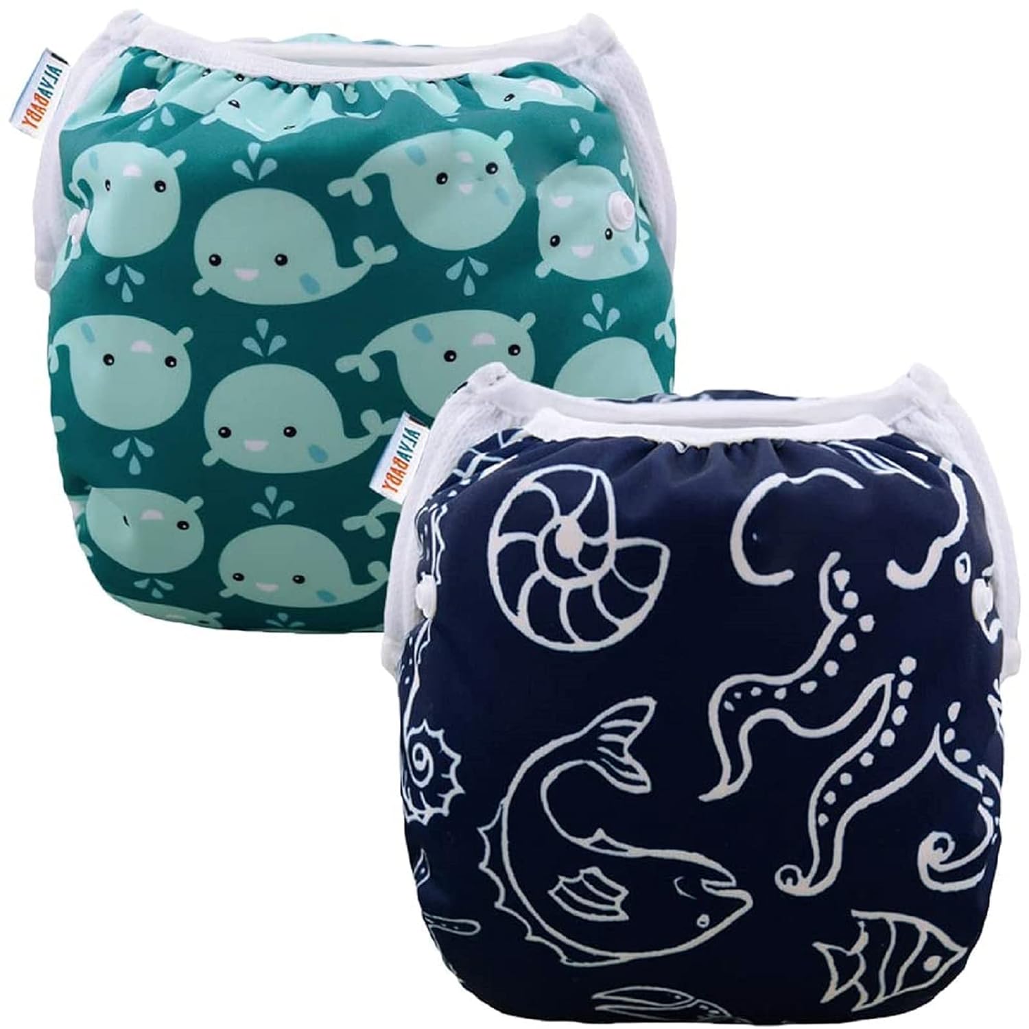 ALVABABY Swim Diapers, Special Swim Diapers for Baby, Innovative Reusable Diaper...