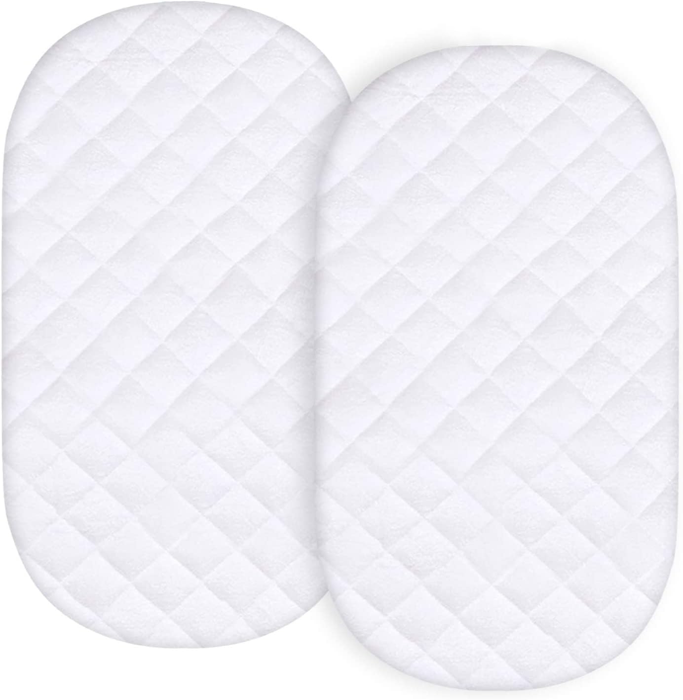 Waterproof Moses Basket Mattress Protector 2 Pack, Fits For Kinderkraft Baby Cri...