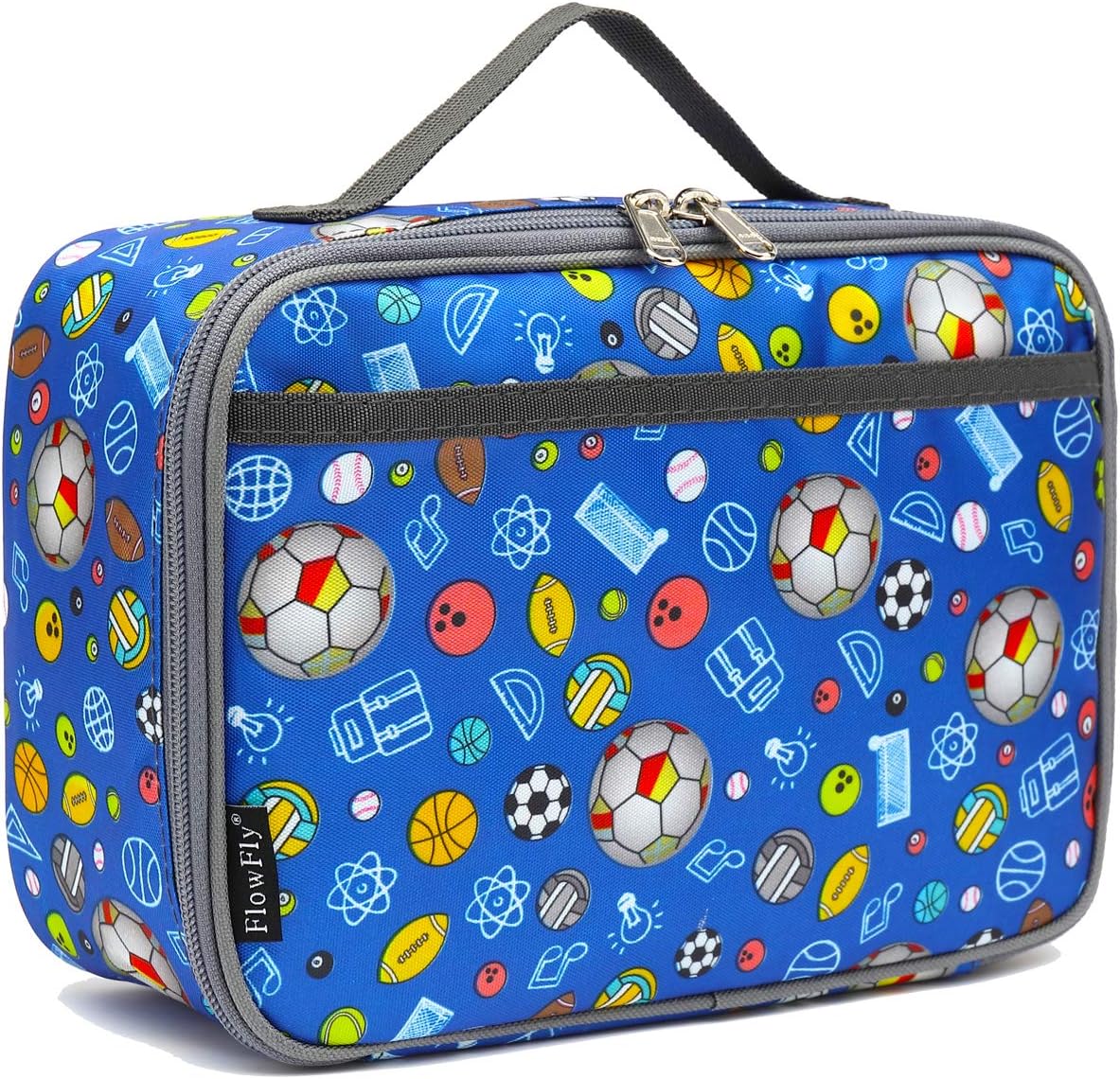 FlowFly Kids Lunch box Insulated Soft Bag Mini Cooler Back to School Thermal Mea...