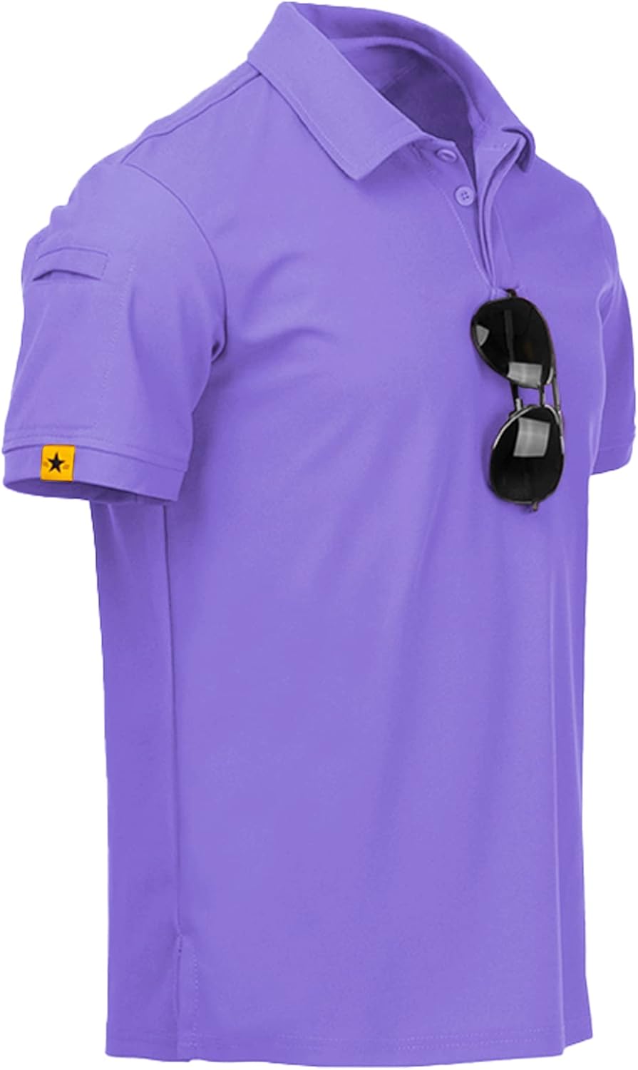 JACKETOWN Men Polo Shirt, Special Short Sleeve Breathable Tennis Shirt, Innovati...