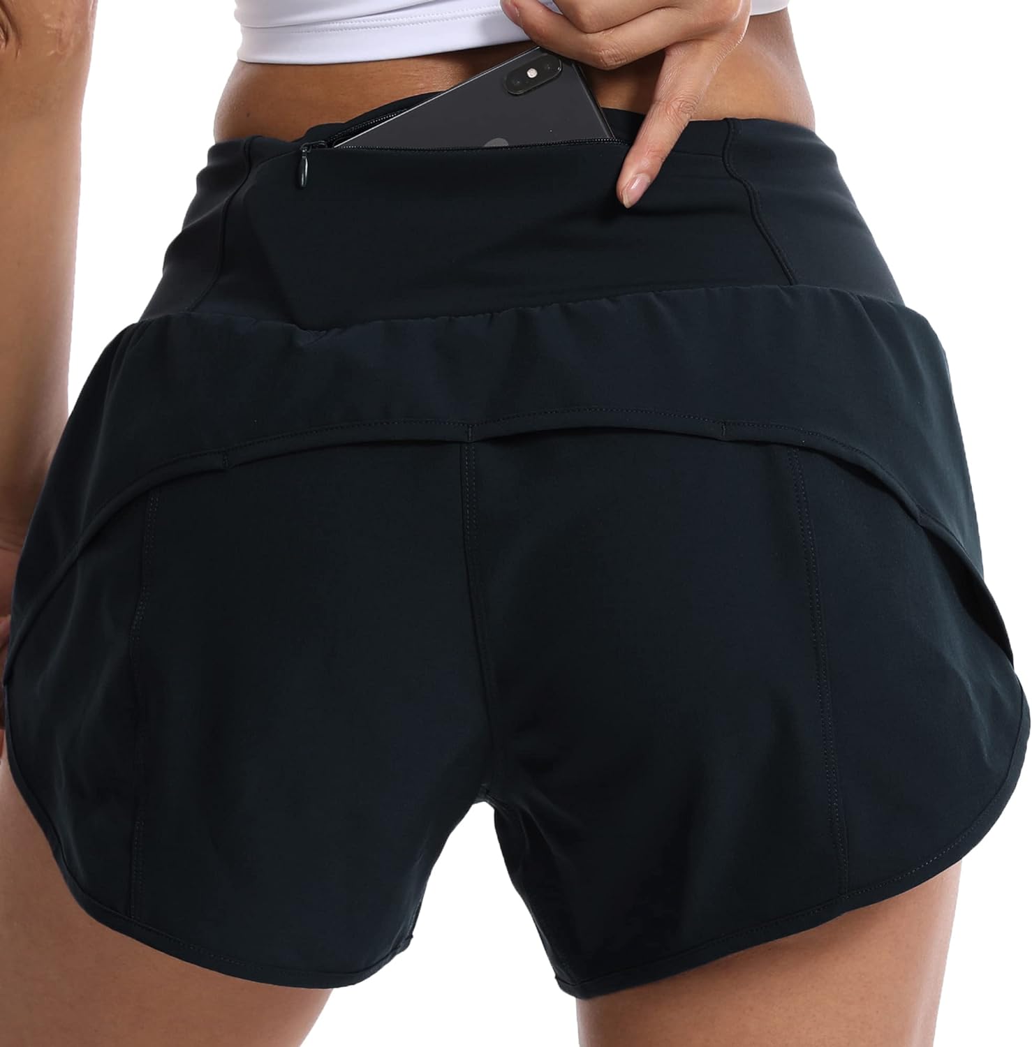 Kcutteyg Running Shorts for Women with Liner High Waisted Lightweight Womens Wor...