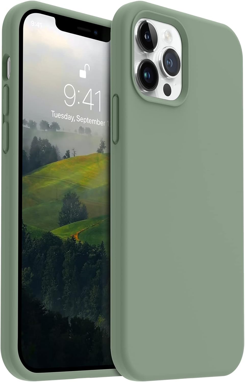 AOTESIER iPhone 12 Pro Max Phone Case, Premium Phone Case with Soft Liquid Silic...