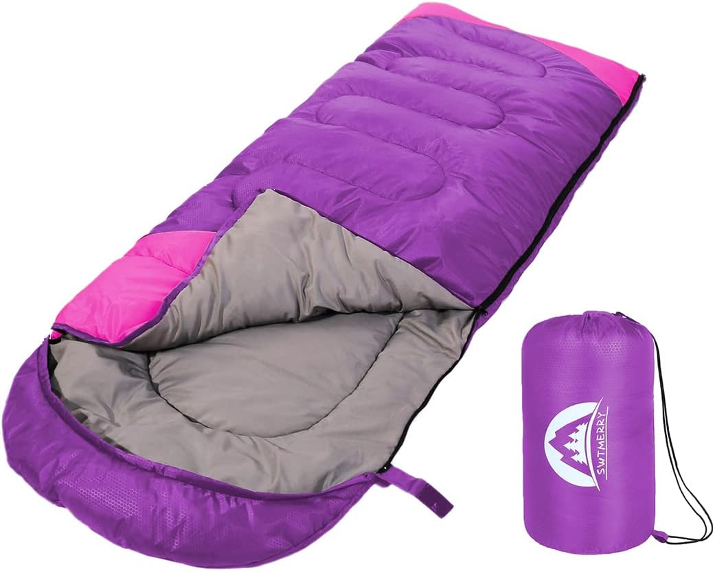 SWTMERRY- Sleeping Bag 3-4 Seasons (Summer, Spring, Fall, Winter) Warm & Cool We...