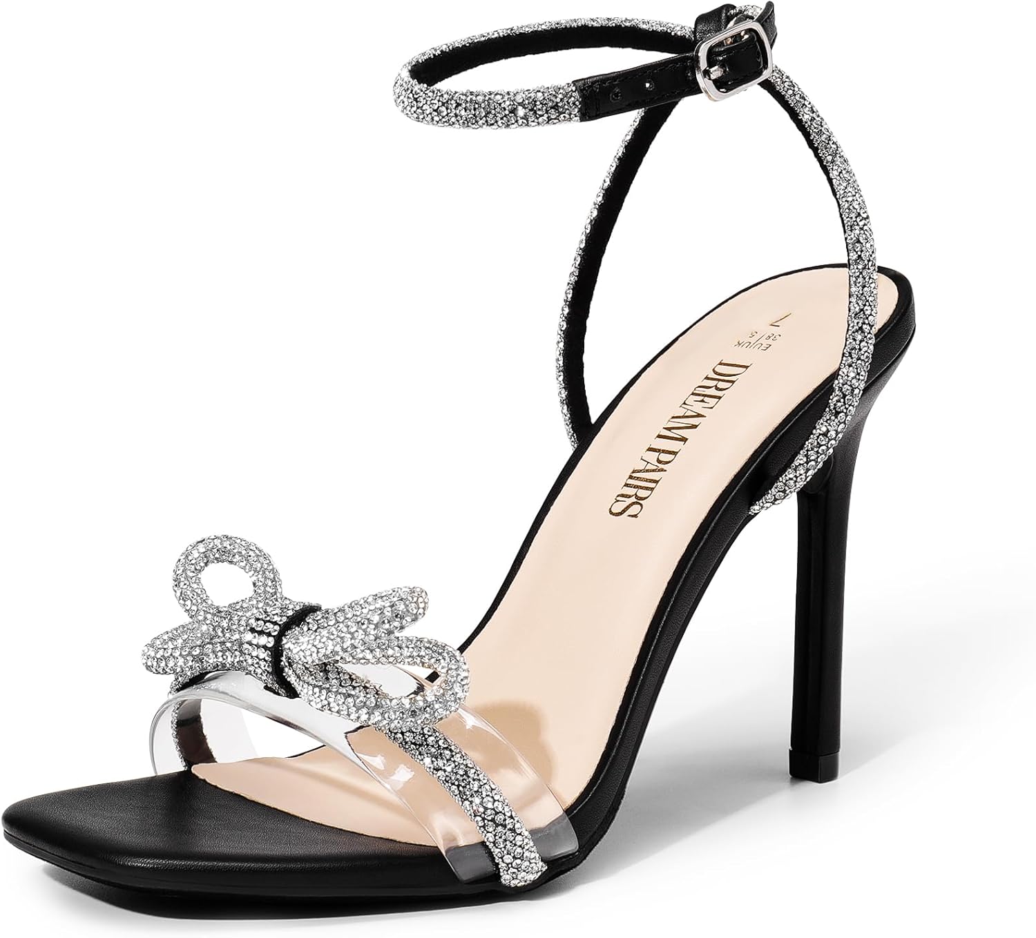 DREAM PAIRS Women's Sandals, Special Double Bowknots Crystal Sandals, High-Quali...