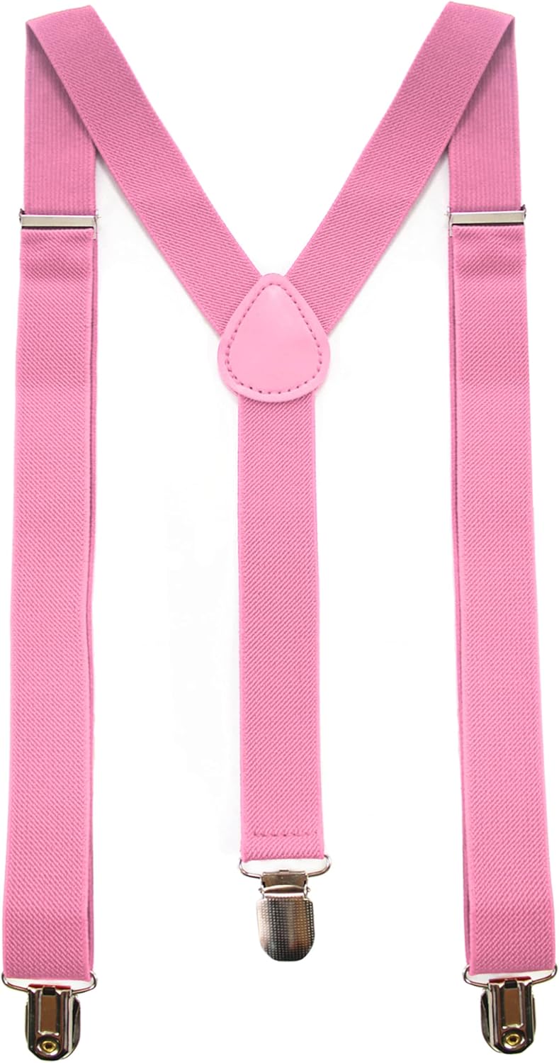 JEMYGINS Mens Suspender, Special Suspender with Solid Color, Unique Adjustable B...