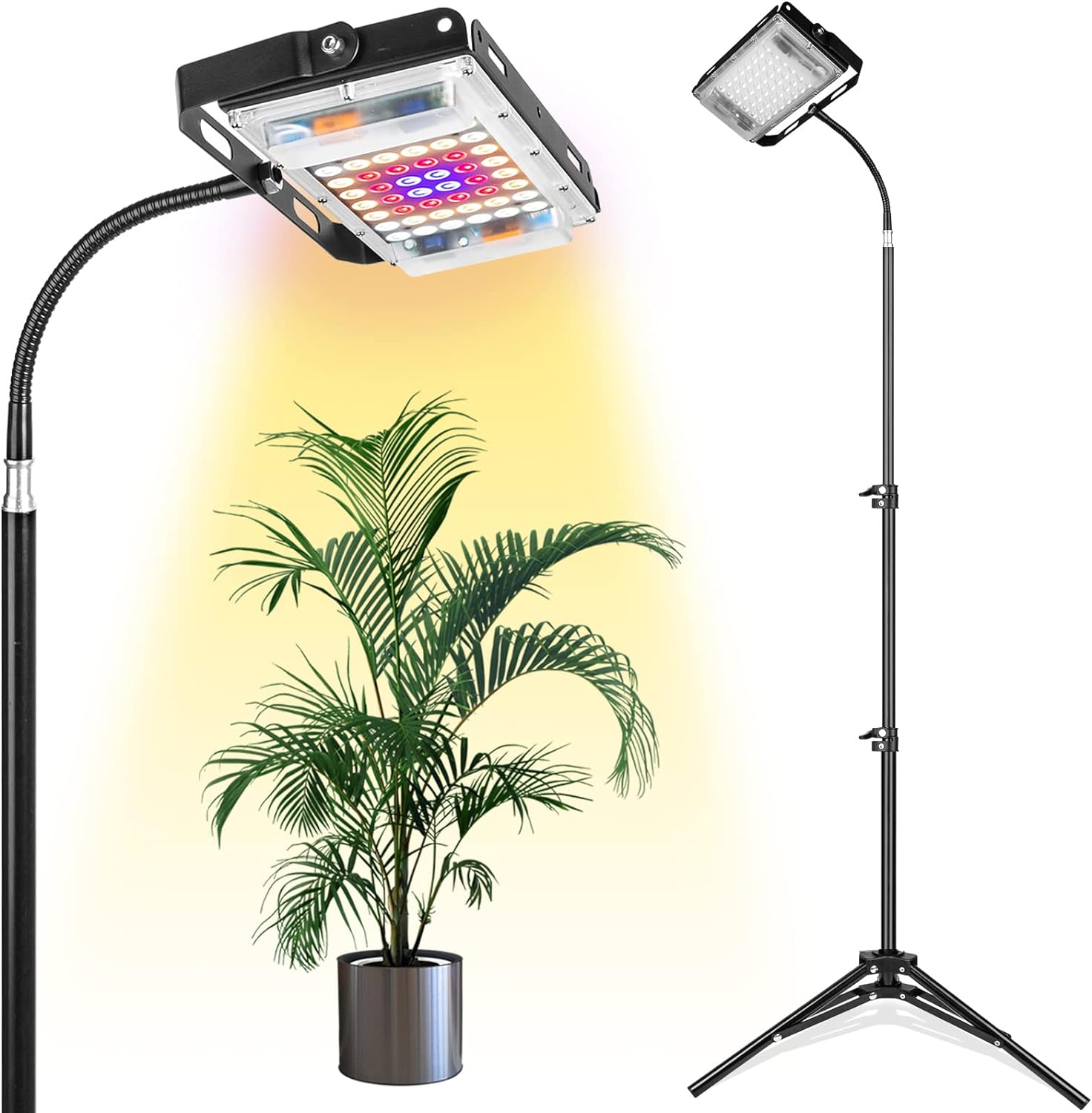 LBW Grow Light with Stand, Full Spectrum 150W LED Floor Plant Light for Indoor P...