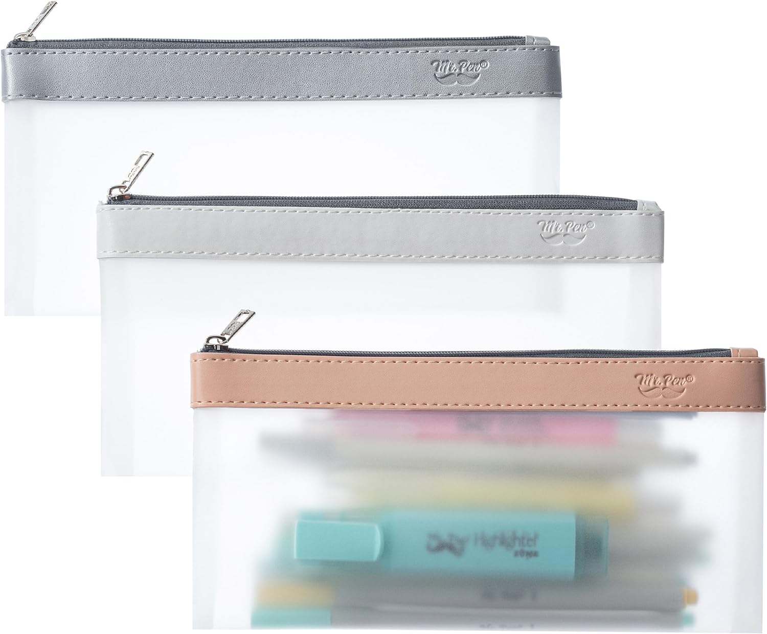 Mr. Pen Pencil Pouch, High-Quality Clear Pencil Case, Innovative Pencil Bags for...