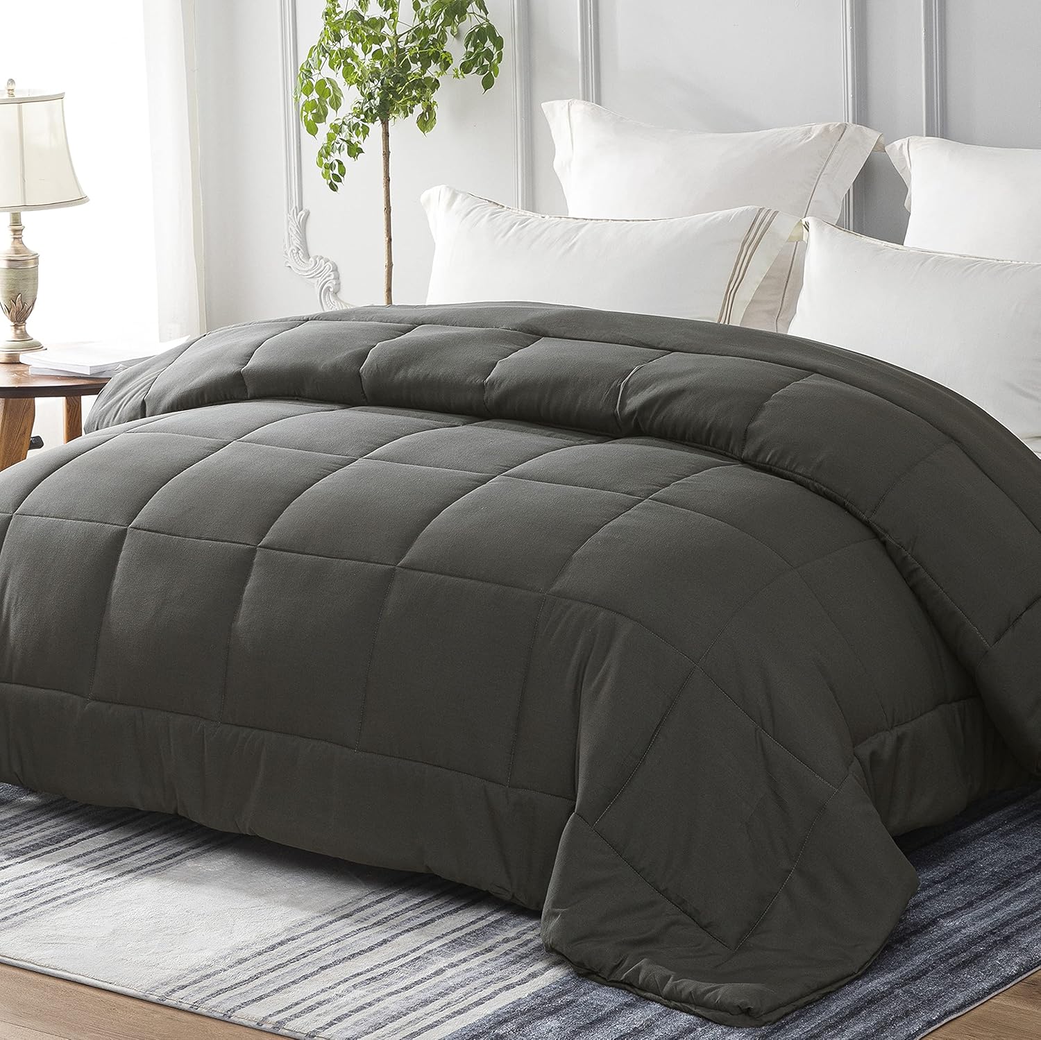 Whale Flotilla Reversible Duvet Double Size for All Seasons, 7.5 Tog Down Altern...