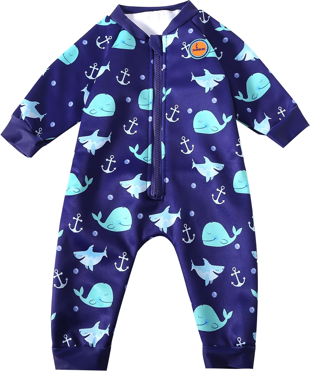 Swimbubs Baby Swimming Warm Suit Boys Fleece Lined Wetsuit Girls UV UPF50 Sun Pr...