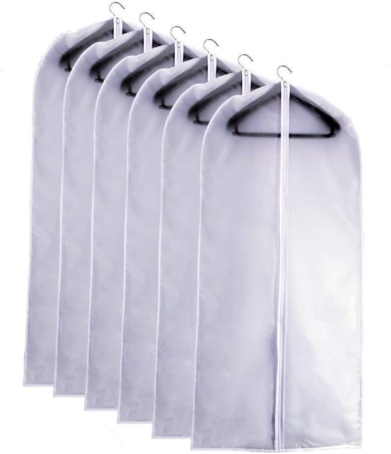 UOUEHRA Garment Bag, Special Dress Bags Clear Plastic, Innovative Breathable Dus...