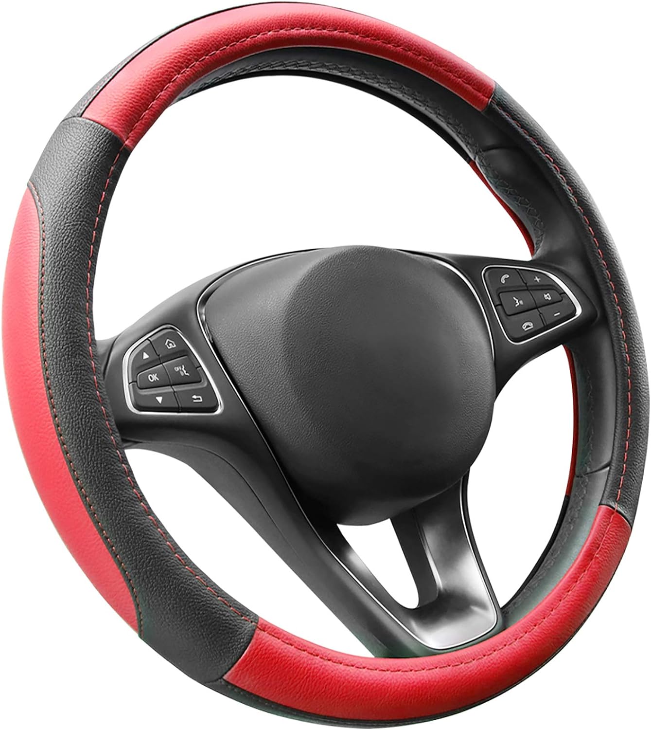 COFIT Steering Wheel Cover, Special Microfiber Leather Steering Wheel Cover with...