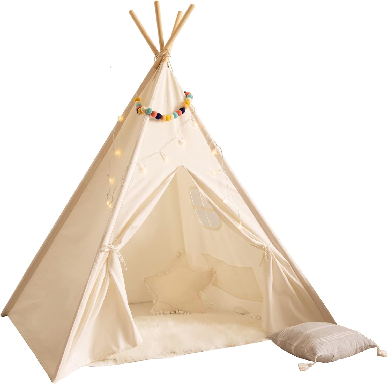 Kids Teepee Tent for Kids - with Light String | Teepee Tent for Kids | Kids Play...