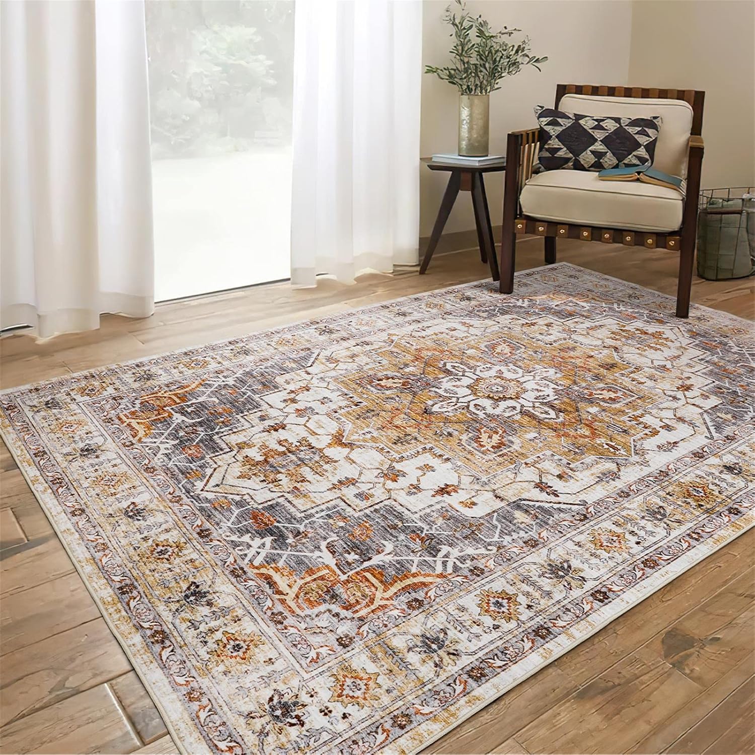 6x9 Area Rugs for Living Room,Super Soft Ultra-Thin Stain Resistant Machine Wash...