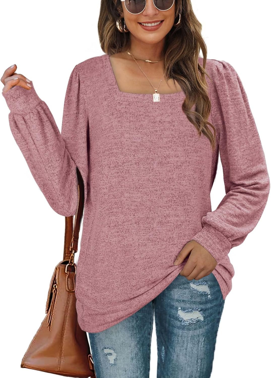 Aokosor Jumpers, Special Sweatshirts for Women, Innovative Ladies Square Neck To...