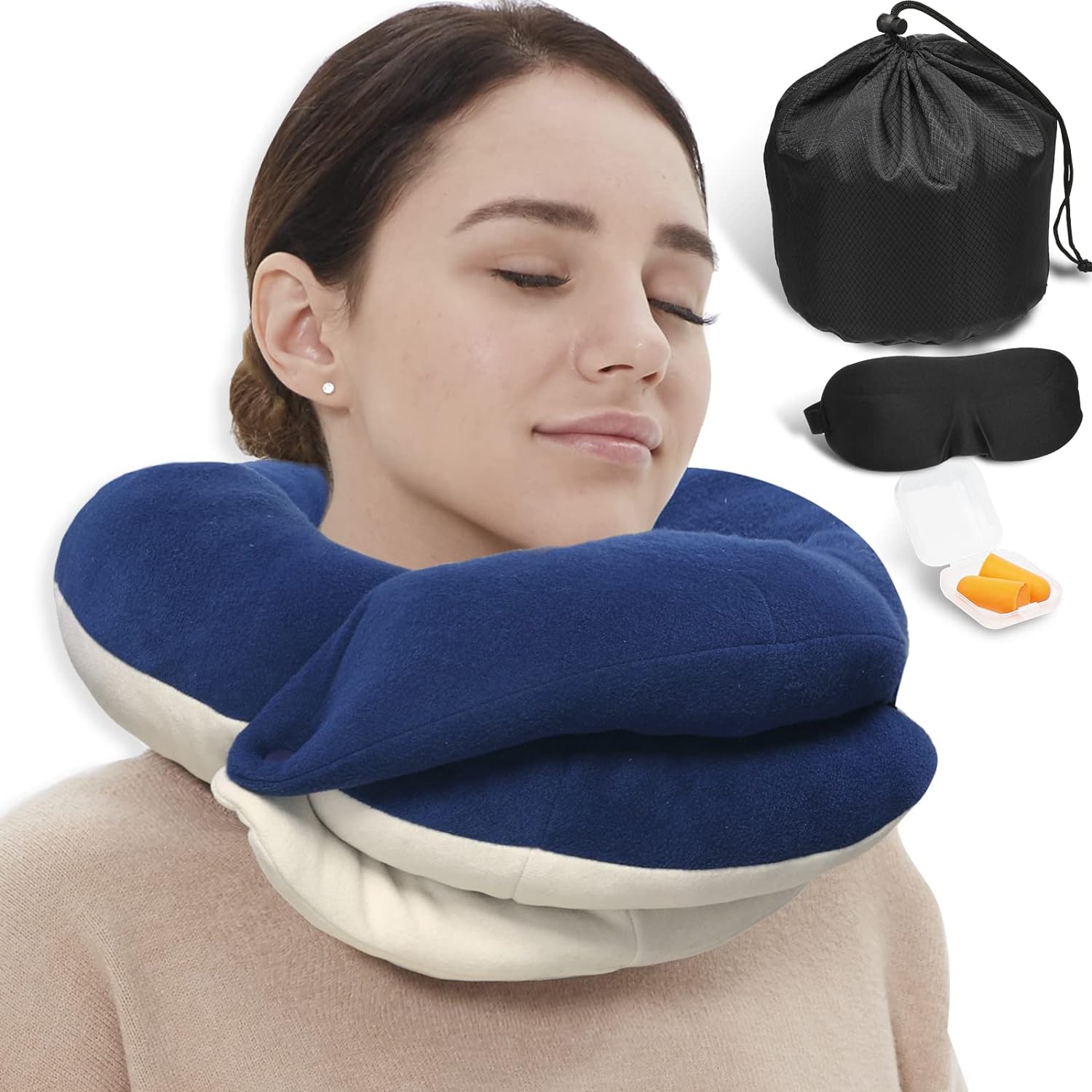 BUYUE Travel Neck Pillow, Special 360° Head Support Sleeping Essential for Long...