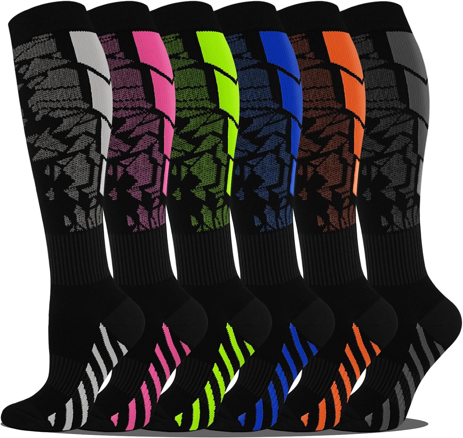Hi Clasmix Graduated Compression Socks for Women&Men Wide Calf Comfort Best for...