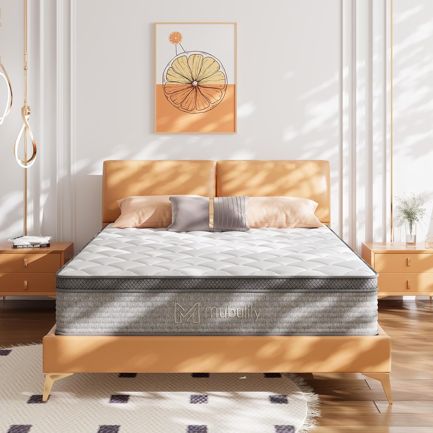 Queen Size Mattress,14 Inch Gel Memory Foam and Innerspring Hybrid Mattress in a...