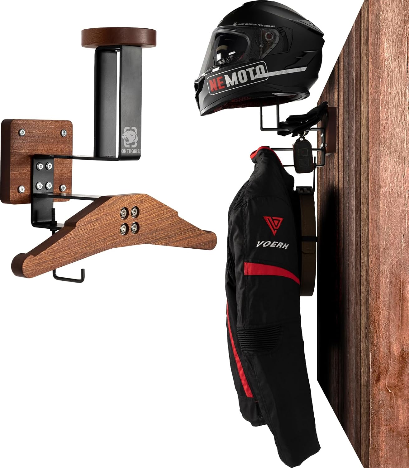 OneTigris Helmet Holder, Special Motorcycle Helmet Holder Wall Mount, Innovative...