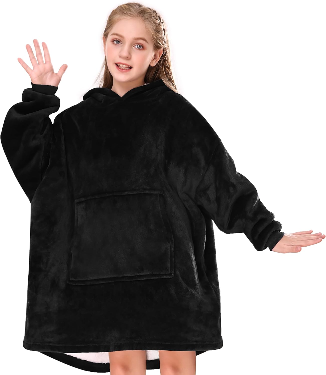 Gentlewarm Blanket Hoodie for Kids, Oversized Blanket Hoodie for Girls Boys, Wea...