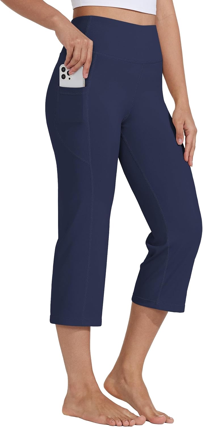 Willit Women's Yoga Capris, Special High Waist Leggings Crop, Innovative Athleti...